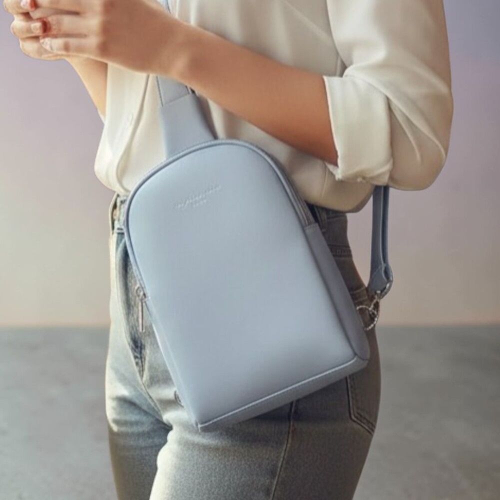 Inicat Light Blue Crossbody Travel Sling Bag